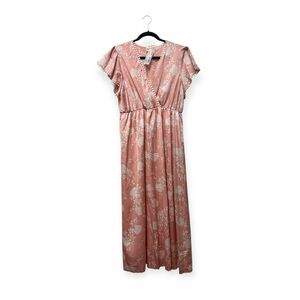 Lovely Melody Blush Floral Maxi Dress